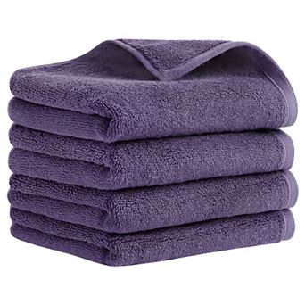 Solid Cotton Hand Towels, Soft Absorbent Hand Towel Set, 13" x 30" Face Towels for Bath, Kitchen