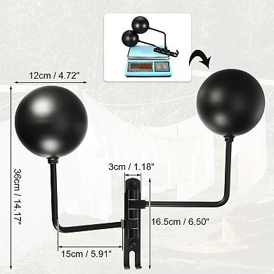 1 Set Wall Mount 180 Degree Rotation Metal Bike Helmet Holder