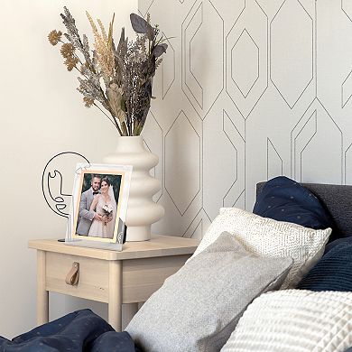 Glass Picture Frame for Tabletop Display Vertical or Horizontal, Photo Frames for Wedding, 3.5"x5"