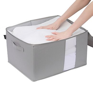 2 Pack Clothes Storage for Organizing Clothing, Closet Organizers and Storage with Handles