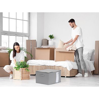 2 Pack Clothes Storage for Organizing Clothing, Closet Organizers and Storage with Handles