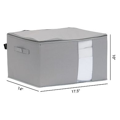 2 Pack Clothes Storage for Organizing Clothing, Closet Organizers and Storage with Handles