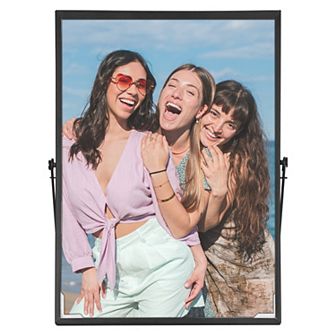 Floating Frame, Simple Metal Picture Frames with Glass Cover for Tabletop Home Decor