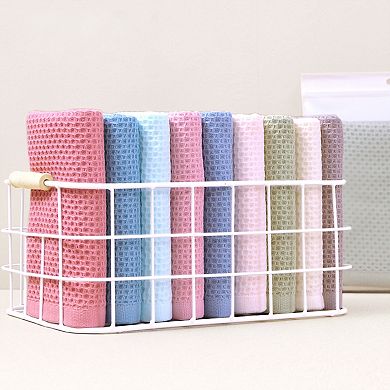 Hand Towel Set, Solid Waffle Hand Towels, Soft Towels for Bathroom, Hotel and Spa 74x33cm 4Pcs