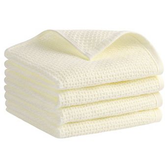 Cotton Hand Towel, Waffle Hand Towel, Soft Towel for Bathroom, Hotel 4 pc 13"x30"