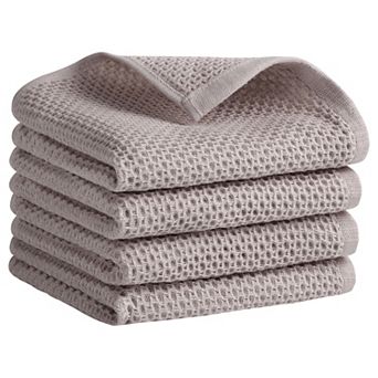 Cotton Hand Towel, Waffle Hand Towel, Soft Towel for Bathroom, Hotel 4 pc 13"x30"