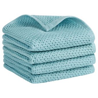 Cotton Hand Towel, Waffle Hand Towel, Soft Towel for Bathroom, Hotel 4 pc 13"x30"