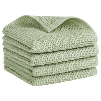 Cotton Hand Towel, Waffle Hand Towel, Soft Towel for Bathroom, Hotel 4 pc 13"x30"