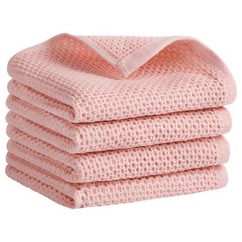Cotton Hand Towel, Waffle Hand Towel, Soft Towel for Bathroom, Hotel 4 pc 13"x30"