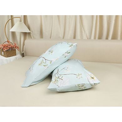 4 Pack Pillowcase with Envelope Closure, Floral Pillow Cases for Hair and Skin