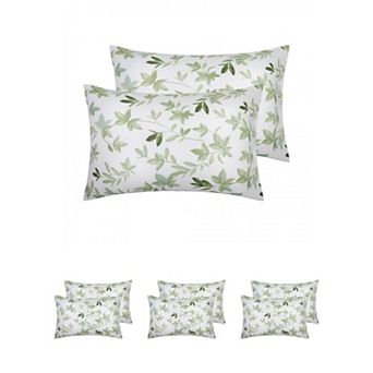 4 Pack Pillowcase with Envelope Closure, Floral Pillow Cases for Hair and Skin