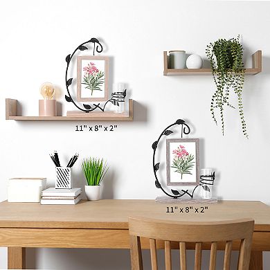 Metal Picture Frame for Photo, Art Poster Frames on Tabletop Creativity Frames 11.5"x8"x2" 1 Pcs