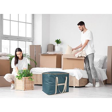 2 Pack Cloth Storage, Moving Bags for Organizing Clothing, Closet Organizers with Handles