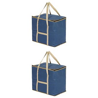 2 Pack Cloth Storage, Moving Bags for Organizing Clothing, Closet Organizers with Handles