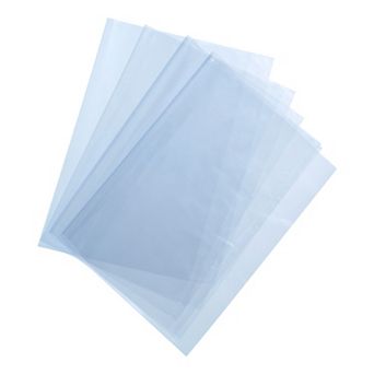 100 pc 20x15.5 Inch Shrink Wrap Bags, Blue Clear Heat Shrink Wrap for Bath Soaps