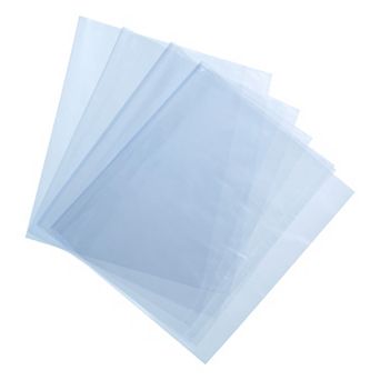 100 pc 14x9 Inch Shrink Wrap Bags, Blue Clear Heat Shrink Wrap