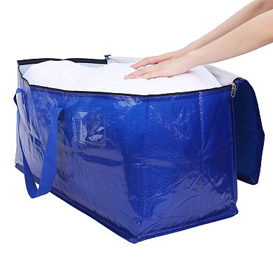 2 Pack Clothes Storage Bags with Handles, Closet Organizers and Storage, Moving Bags