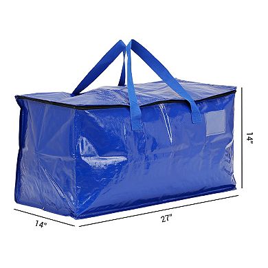 2 Pack Clothes Storage Bags with Handles, Closet Organizers and Storage, Moving Bags