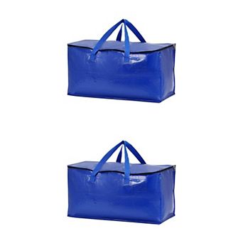 2 Pack Clothes Storage Bags with Handles, Closet Organizers and Storage, Moving Bags