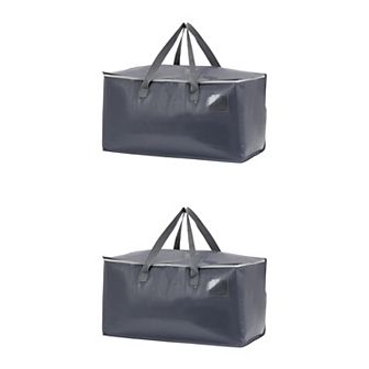 2 Pack Clothes Storage Bags with Handles, Closet Organizers and Storage, Moving Bags
