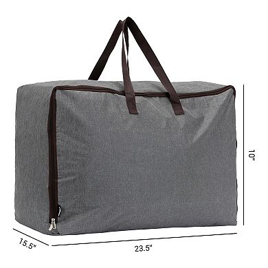 2 Pack Foldable Storage Bags, Moving Bags for Closet Organizers with Handles