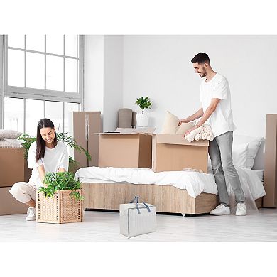 2 Pack Cloth Storage, Moving Bag for Organizing Clothing, Closet Organizers and Storage with Handles