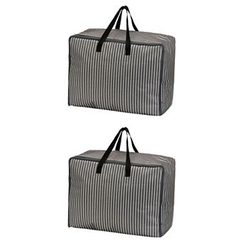 2 Pack Cloth Storage, Moving Bag for Organizing Clothing, Closet Organizers and Storage with Handles