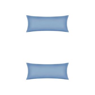 2 pc Pillow Cases for Hair and Skin Breathable, Cooling Pillow Covers with Envelope Closure 20"x48"