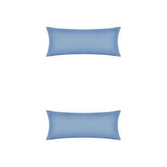 2 pc Pillow Cases for Hair and Skin Breathable, Cooling Pillow Covers with Envelope Closure 20"x48"