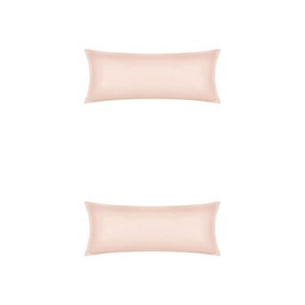 2 pc Pillow Cases for Hair and Skin Breathable, Cooling Pillow Covers with Envelope Closure 20"x48"