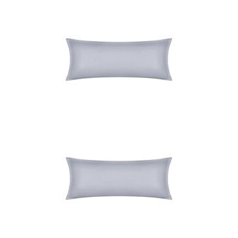 2 pc Pillow Cases for Hair and Skin Breathable, Cooling Pillow Covers with Envelope Closure 20"x48"