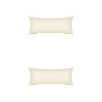 2 pc Pillow Cases for Hair and Skin Breathable, Cooling Pillow Covers with Envelope Closure 20"x48"