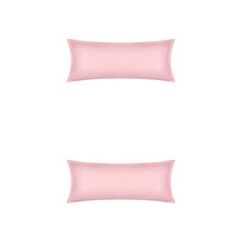 2 pc Pillow Cases for Hair and Skin Breathable, Cooling Pillow Covers with Envelope Closure 20"x48"