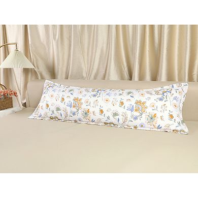 2 Packs Pillowcase for Hair and Skin Breathable, Floral Pillow Cases with Envelope Closure 20"x48"