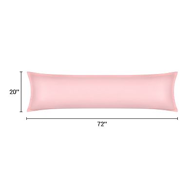 2 Pcs Pillow Cases for Hair and Skin Breathable, Cooling Pillow Covers with Envelope Closure 20"x72"