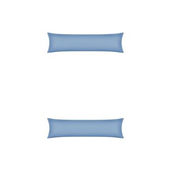 2 pc Pillow Cases for Hair and Skin Breathable, Cooling Pillow Covers with Envelope Closure 20"x72"