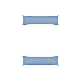 2 pc Pillow Cases for Hair and Skin Breathable, Cooling Pillow Covers with Envelope Closure 20"x72"