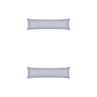 2 pc Pillow Cases for Hair and Skin Breathable, Cooling Pillow Covers with Envelope Closure 20"x72"