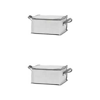 2 Pack Foldable Storage Bags, Moving Bags for Organizing Comforter, Closet Organizers, and Storage