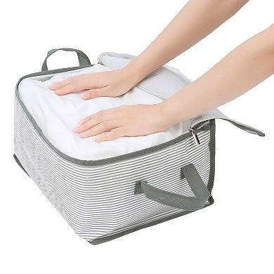 2 Pack Foldable Storage Bags, Moving Bags for Organizing Comforter, Closet Organizers, and Storage