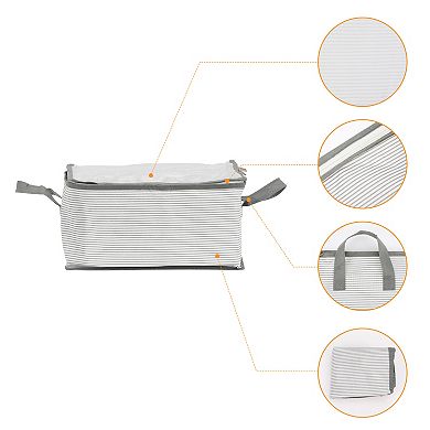 2 Pack Foldable Storage Bags, Moving Bags for Organizing Comforter, Closet Organizers, and Storage