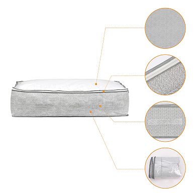 2 Pack Clothes Storage with Handles, Moving Bags for Organizing Clothing, Closet Organizers