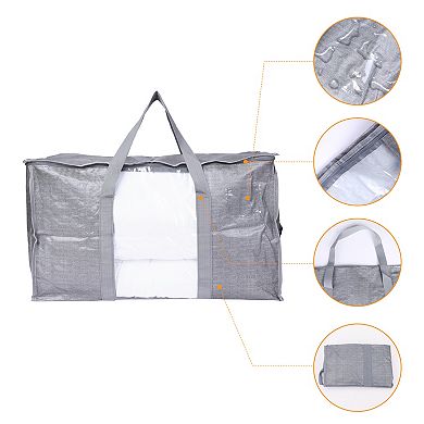 2 Pack Clothes Storage, Moving Bags for Organizing Clothing, Closet Organizers with Handles