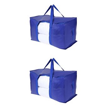 2 Pack Clothes Storage, Moving Bags for Organizing Clothing, Closet Organizers with Handles