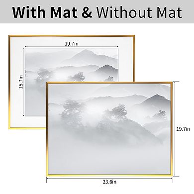 Picture Frame, Decor Photo Frame for Tabletop Display, and Wall Hanging Picture Frames Gold 24x32