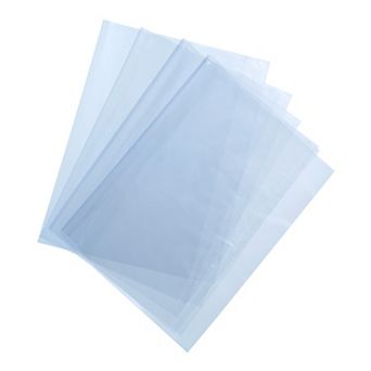 100 pc 21.5x17.5 Inch Shrink Wrap Bags, Blue Clear Heat Shrink Wrap for Homemade DIY Projects