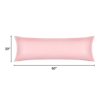 2 Pcs Pillow Cases for Hair and Skin Breathable, Cooling Pillow Covers with Envelope Closure 20"x60"