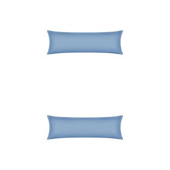 2 pc Pillow Cases for Hair and Skin Breathable, Cooling Pillow Covers with Envelope Closure 20"x60"