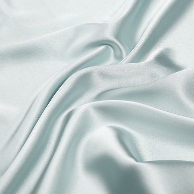 2 Packs Breathable Pillow Case with Envelope, Satin Pillowcases with Eye Mask, and Hair Band