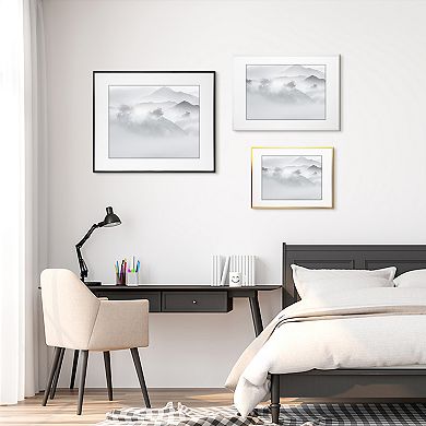 Aluminum Picture Frame Decor Photo Frame for Tabletop Display, and Wall Hanging Black 24x32